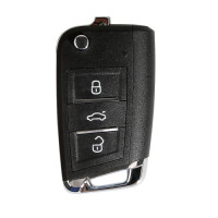 Xhorse XKMQB1EN Wire Remote Key VW MQB Flip 3 Buttons English Version 5pcslot